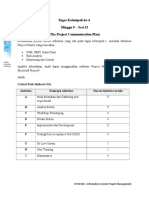 Tugas Kelompok Ke-4 Minggu 9 - Sesi 13 (The Project Communication Plan)