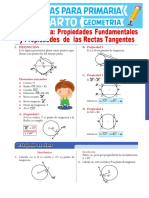 Propiedades de la circunferencia y rectas tangentes