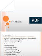 Models of HCI