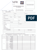 PCARI Scholarship Application Form