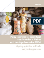 Policy Coherence of Agricultural