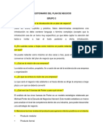 Plan de negocio: cuestionario sobre misión, visión, productos, operaciones y análisis financiero