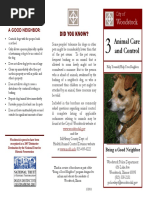 Animal Care and Control: Woodstock