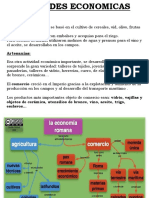 Actividades económicas romanaseconomía agricultura artesanías comercio