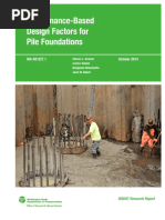 Performance-Based Design Factors For Pile Foundations: October 2014 WA-RD 827.1