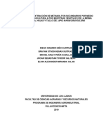 Analizar La Extracción de Metabolaitos Secundarios Por Medio de Una Alcoholatura A Dos Muestras Vegetales de La Misma Planta