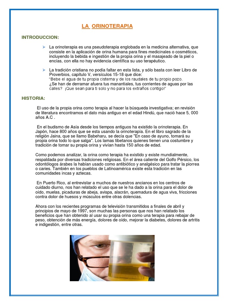 La Orinoterapia Pdf Sistema Inmune Avispa