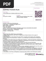 Empire Power Run: Event Ticket Number