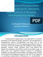 1 Development of Transportation Engineering Research Education