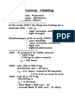 Zirconium Cladding Properties and Applications in Nuclear Reactors