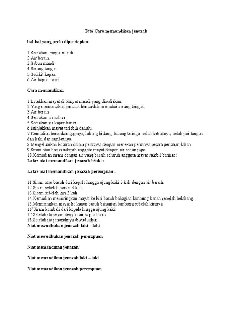 Materi Fiqih Jenazah Doc