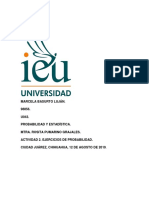 Ejercicios de probabilidad y estadística con 10 problemas resueltos