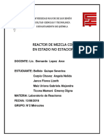 Practica 7 Funcionamiento de Reactor Mezcla Completa en E. No E.