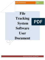 File Tracking System Software User Document