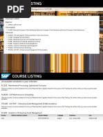 Courses Listed: Training For Applications With Asset Management in SAP ERP