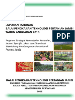 Laporan Kinerja BPTP Prov Jambi 2013