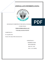 Chanakya National Law University, Patna: Rough Draft Submitted in The Partial Fulfilment of The Course Titled