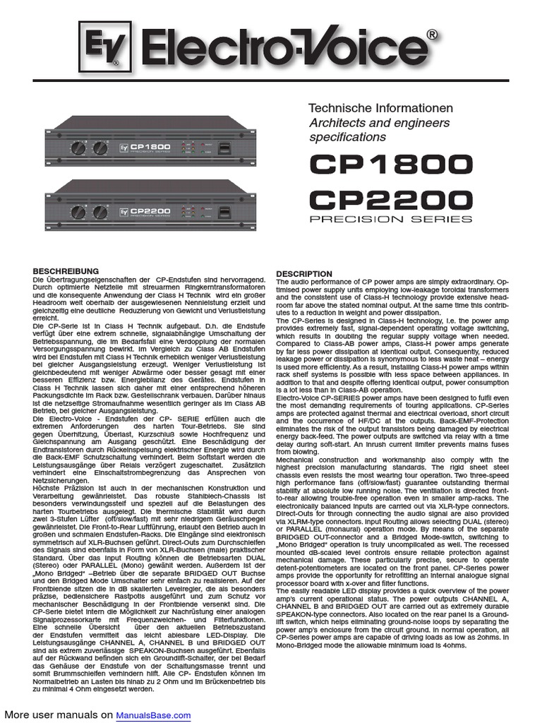 CP1800 CP2200 | PDF