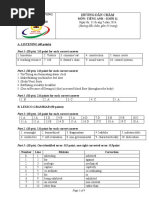 Kindergarten Data Sheet For The BRIGANCE | PDF | Cognition | Cognitive
