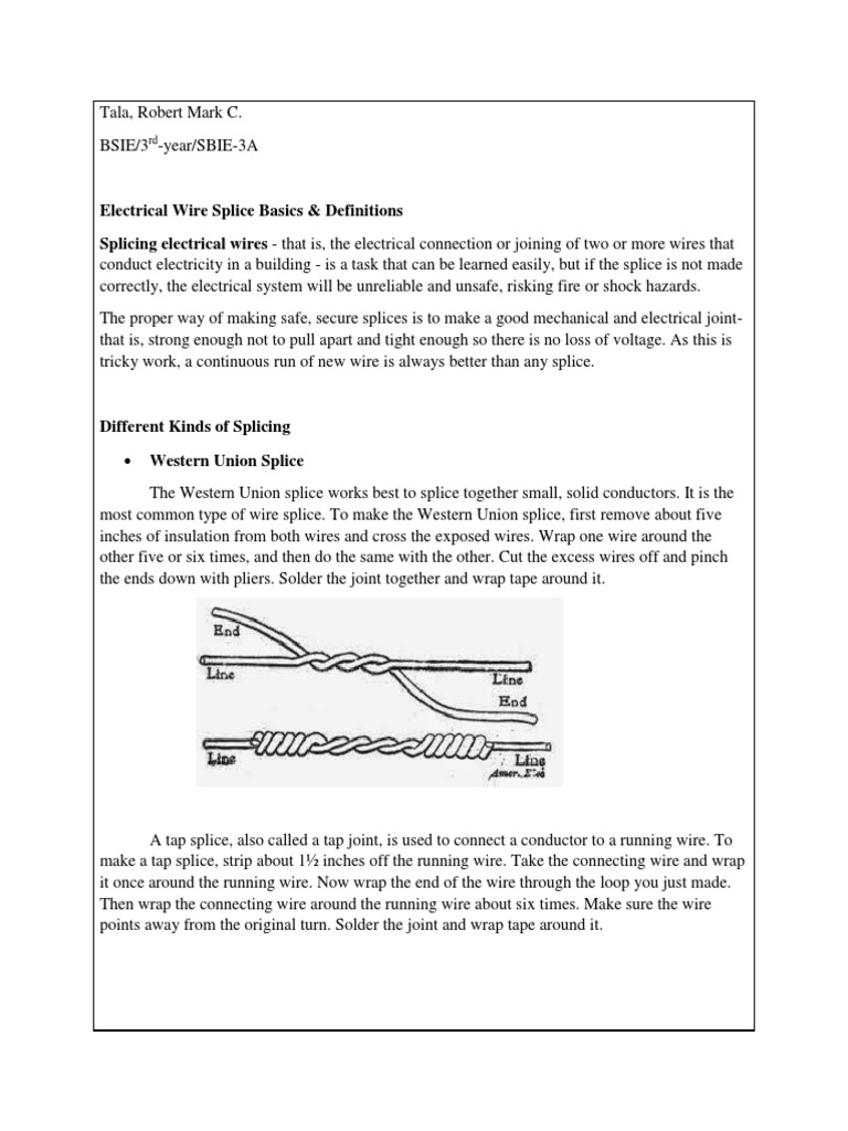 Electrical Wire Splice Basics & Definitions Splicing Electrical Wires