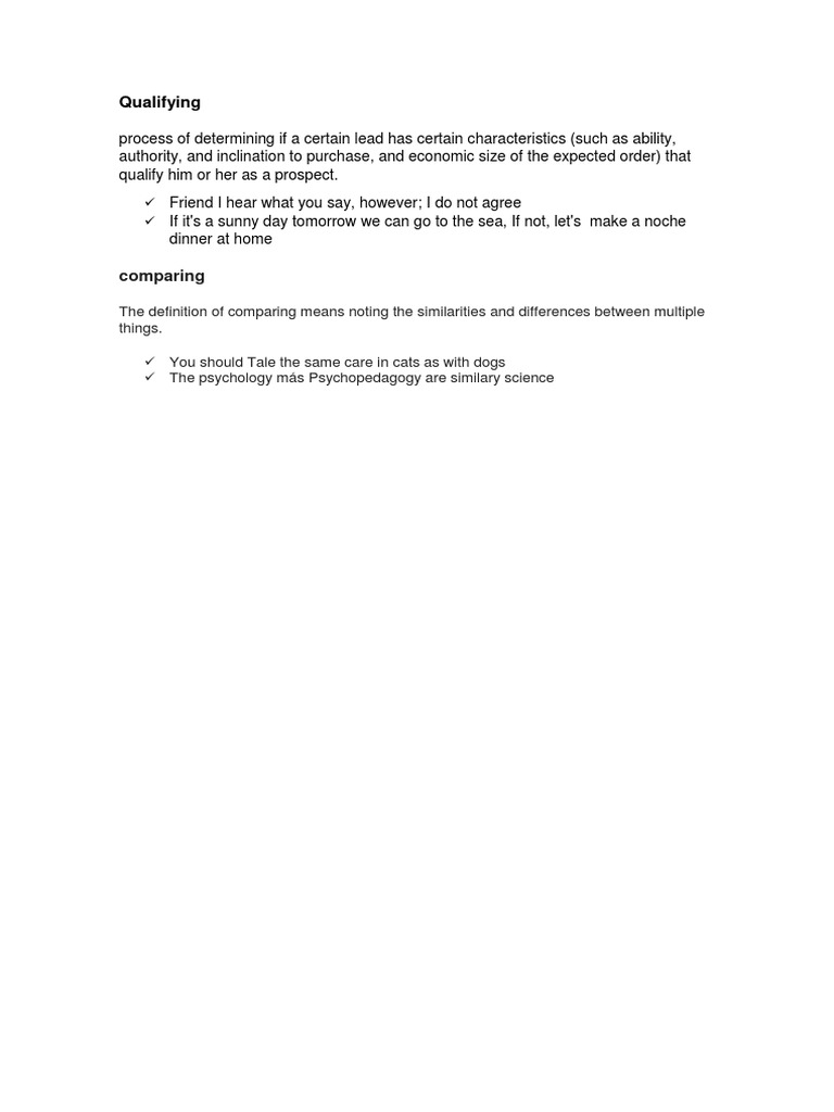 Qualifying | PDF