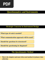 Questionnaires and Instruments