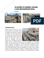 Building Collapses in Nigeria, Causes, Effects and Recommendations