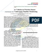 Under Water Vehicles in Wireless Sensor Networks for Underwater Pipeline Monitoring
