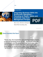 Integrating Business Skills into Ecotourism Operations – Focusing on Health, Safety and Customer Care from Risk Management Perspectives