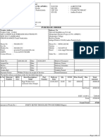 Purchase Order: Invoice To Thriveni Earthmovers PVT LTD Mangampet Barytes Project (1701-Apmdc)