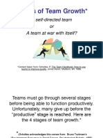 Stages of Team Growth : A Self-Directed Team or A Team at War With Itself?