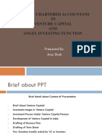 Role of Chartered Accountans IN Venture Capital AND Angel Investing Function