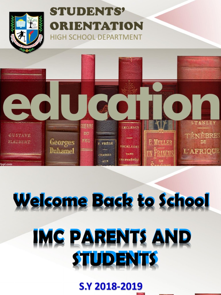 Student Orientation S.Y. 18 19 | PDF | Students
