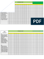 Name Water Lily: Attendance Sheet