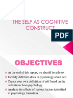 The Self As Cognitive Construct