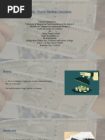 Topic: Payroll Method Calculation