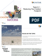 Topic 6.1: Reducing Your Carbon Footprint