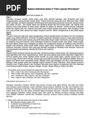 Soal Uas Pas Ix Ganjil 2018 2019 Converted