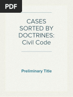 Cases in Persons and FamilyRelations - Preliminary Title