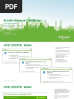 Ecodial Advance Calculation: Live Update (Minor) Example: 4.8. 4.8