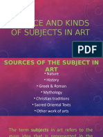 Kinds of Subjects in Art