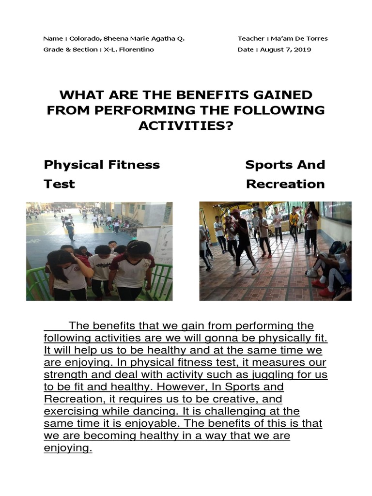Benefits of Physical Fitness and Sports | PDF