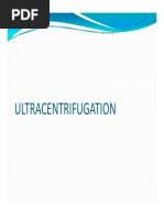 Ultracentrifugation Ultracentrifugation