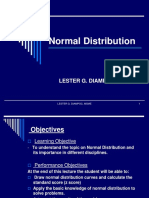 Normal Distribution: Lester G. Diampoc, Msme