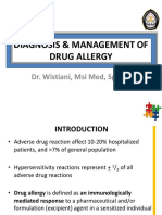 Diagnosis & Management of Drug Allergy: Dr. Wistiani, Msi Med, Spa (K)