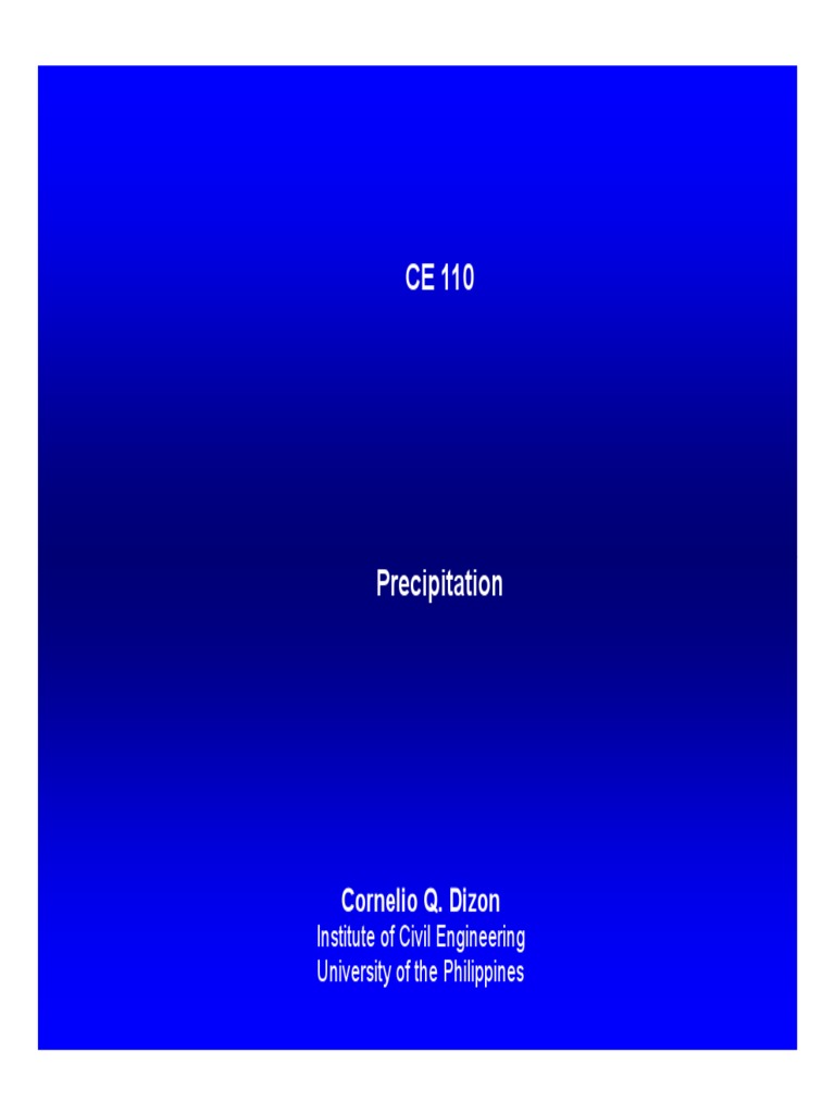 04 Precipitation Pdf Pdf Rain Tropical Cyclones