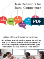 Behaviors For Intercultural Competence