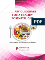 Dietary Guidelines for a Healthy Postnatal Diet