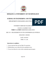 Seb 1316 Measurements of Civil Engineering