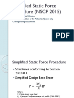 Simplified Static Force Procedure (NSCP 2015